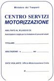 Logo Adesivo Centro Servizi Motorizzazione (targhe prova)