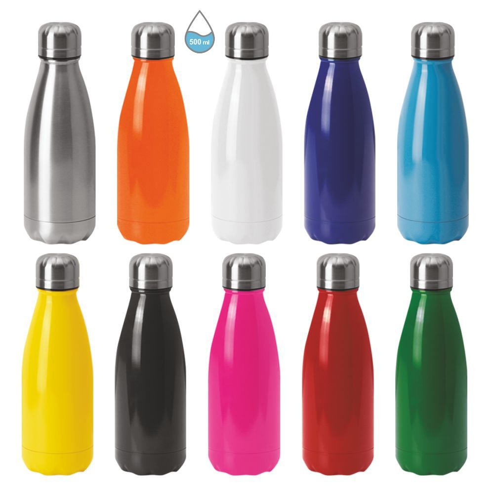 Borraccia In Acciaio Inox 304 500ml art. 8500 - CONF. 30 PEZZI