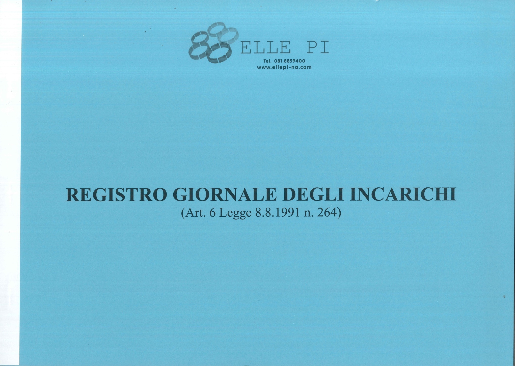 Registro Giornale degli Incarichi da 200 pagine - 5 PEZZI