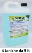 Detergente alcoolico per superfici ALCOSAN DRY 5 Lt - Conf. 4 Pezzi